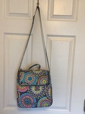 Vera Bradley Teal Multicolor Medallion Crossbody Bag